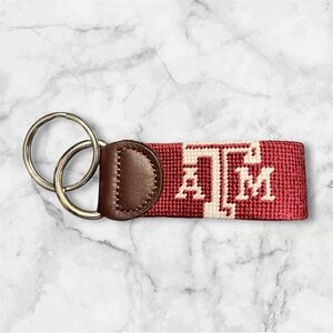 Texas A&M University Needlepoint Key Fob